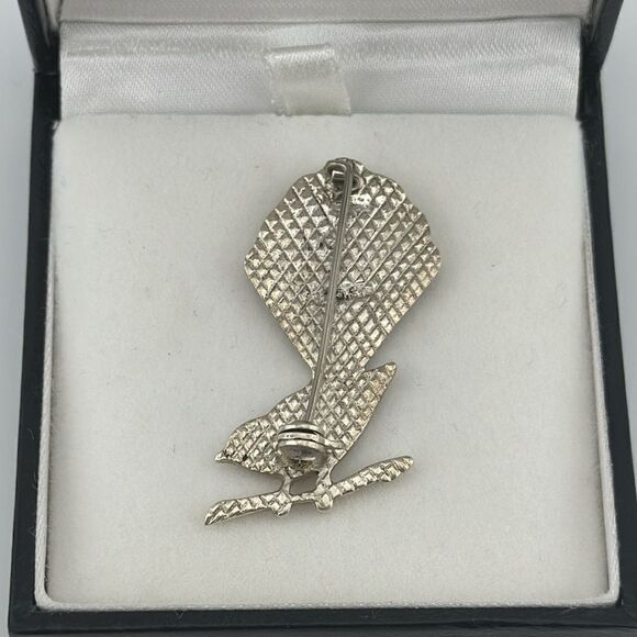 Sterling silver 925 abalone inlay Bird brooch - Picture 2 of 3